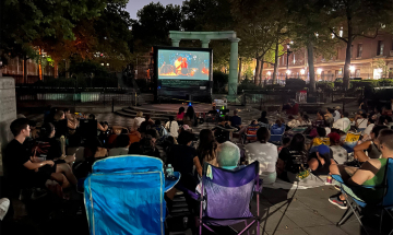 Nearly 200 people turned out for our free summer park screening of MAMMA MIA!